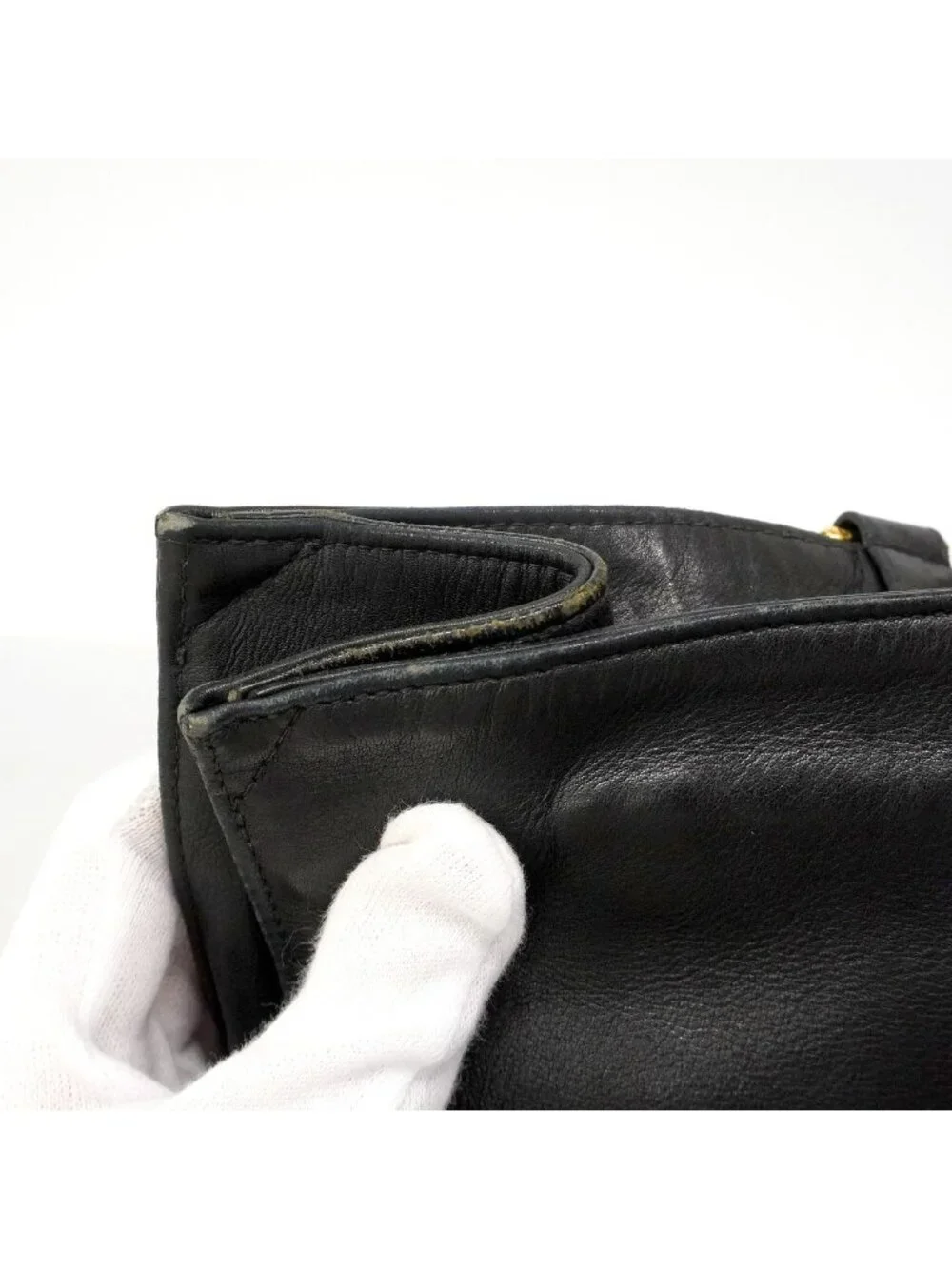 Chanel Chain Tote Lambskin Black Gold